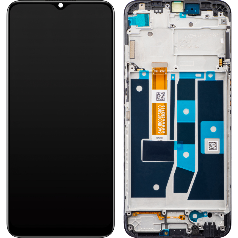 OPPO A54s Display Assembly Complete with Frame Black 4908020 (Service ...