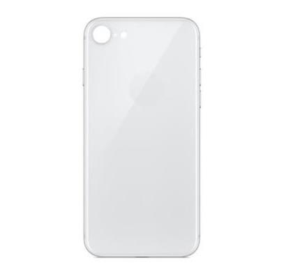For iPhone 8 Extra Glass White (Enlarged camera frame)