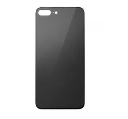 For iPhone 8+ Extra Glass Black (Enlarged camera frame)