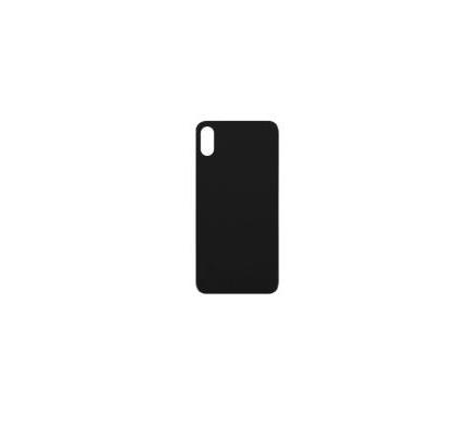 For iPhone X Extra Glass Black (Enlarged camera frame)